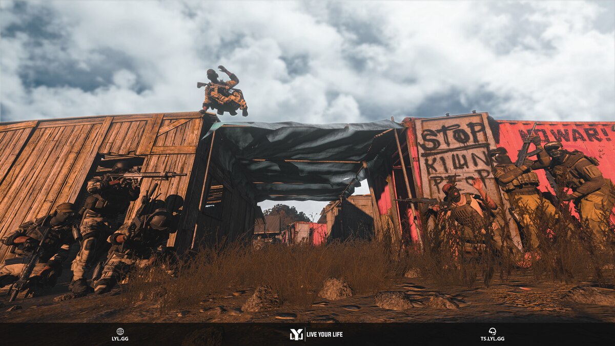 LiveYourLife Ladebildschirm mit Arma-3-Spielszene aus dem Steam Workshop